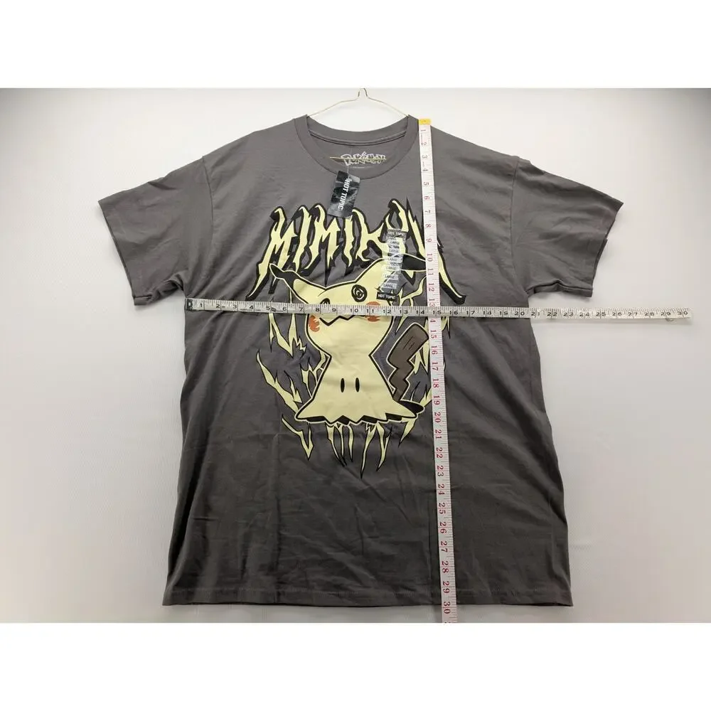 NWT Hot Topic Pokemon Mimikyu Metal T-Shirt in Grey sz Large